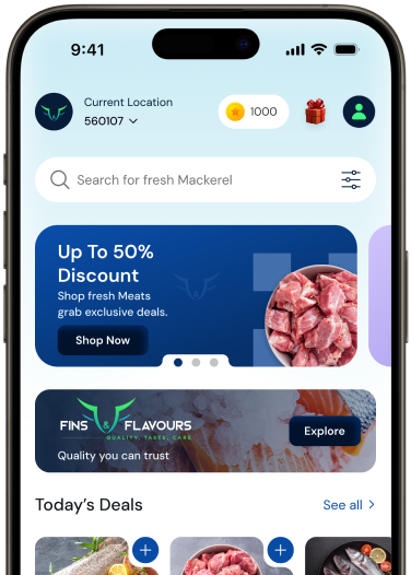 Fins and Flavours Mobile App